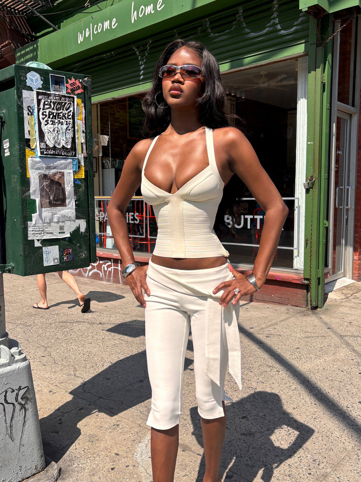SYDEL BANDAGE TOP - CREAM