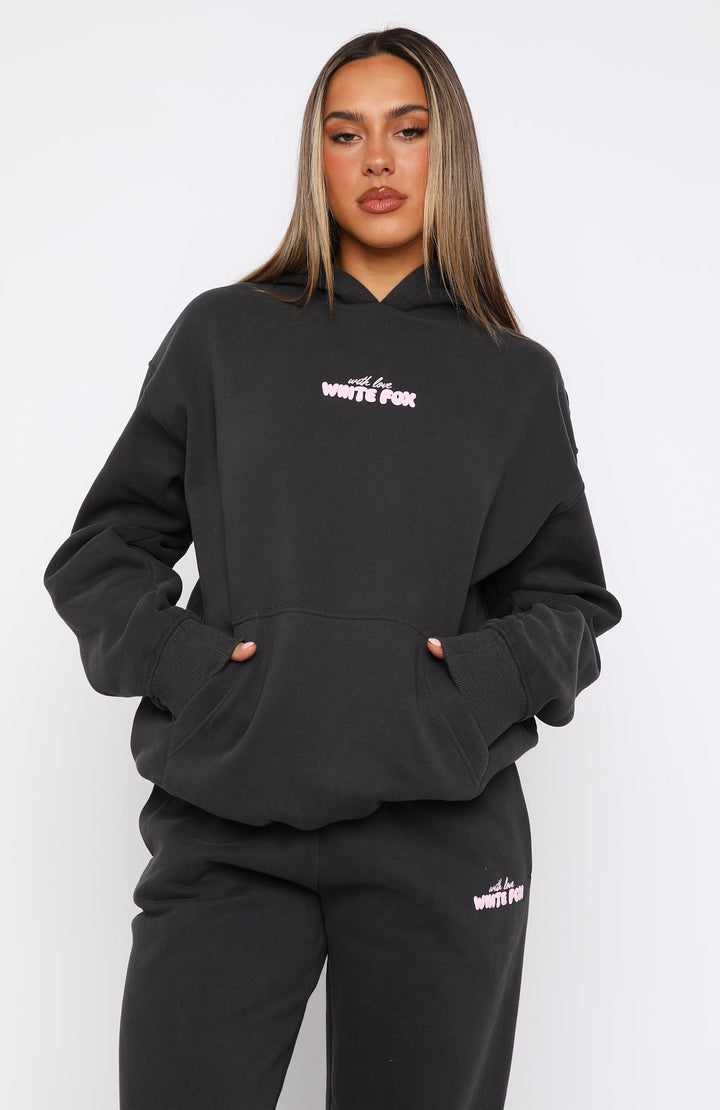 Glamcroft Oversized Hoodie with Ribbed Cuffs and Hem