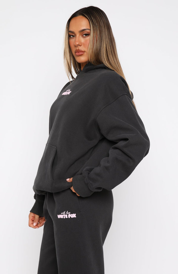 Glamcroft Oversized Hoodie with Ribbed Cuffs and Hem