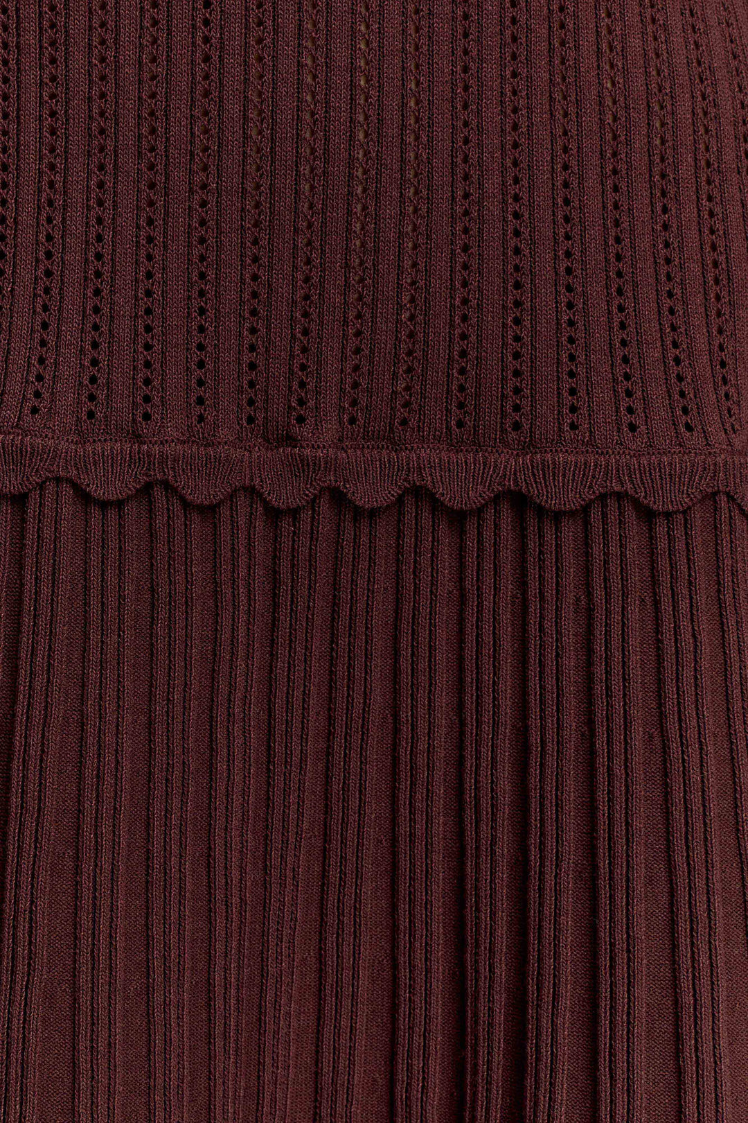 Glamcroft Mini Dress Pointelle Knit Long Sleeve Turtle Neck