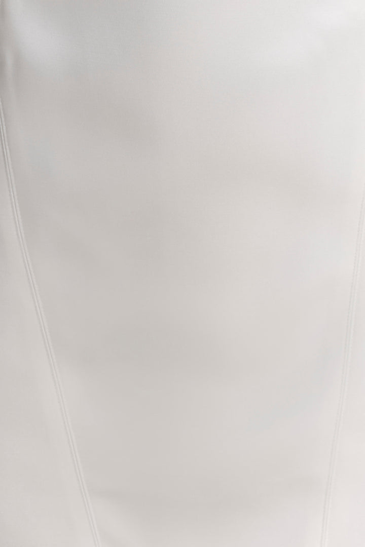 Beth Satin Mini Dress - White