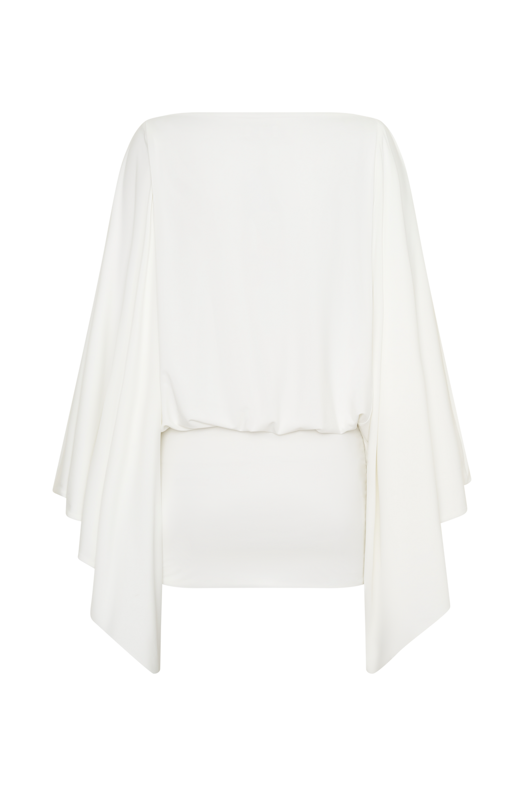 Glamcroft Mini Dress with Draped Bodice and Fitted Skirt