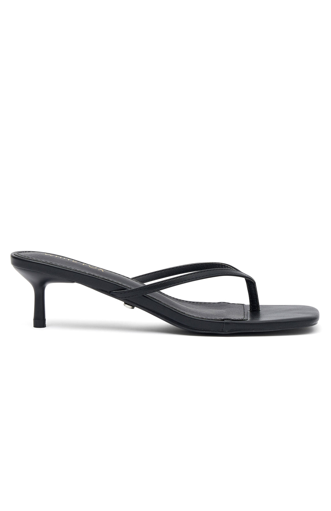 Glamcroft Shoes Thong Heels Stiletto Open Toe Black
