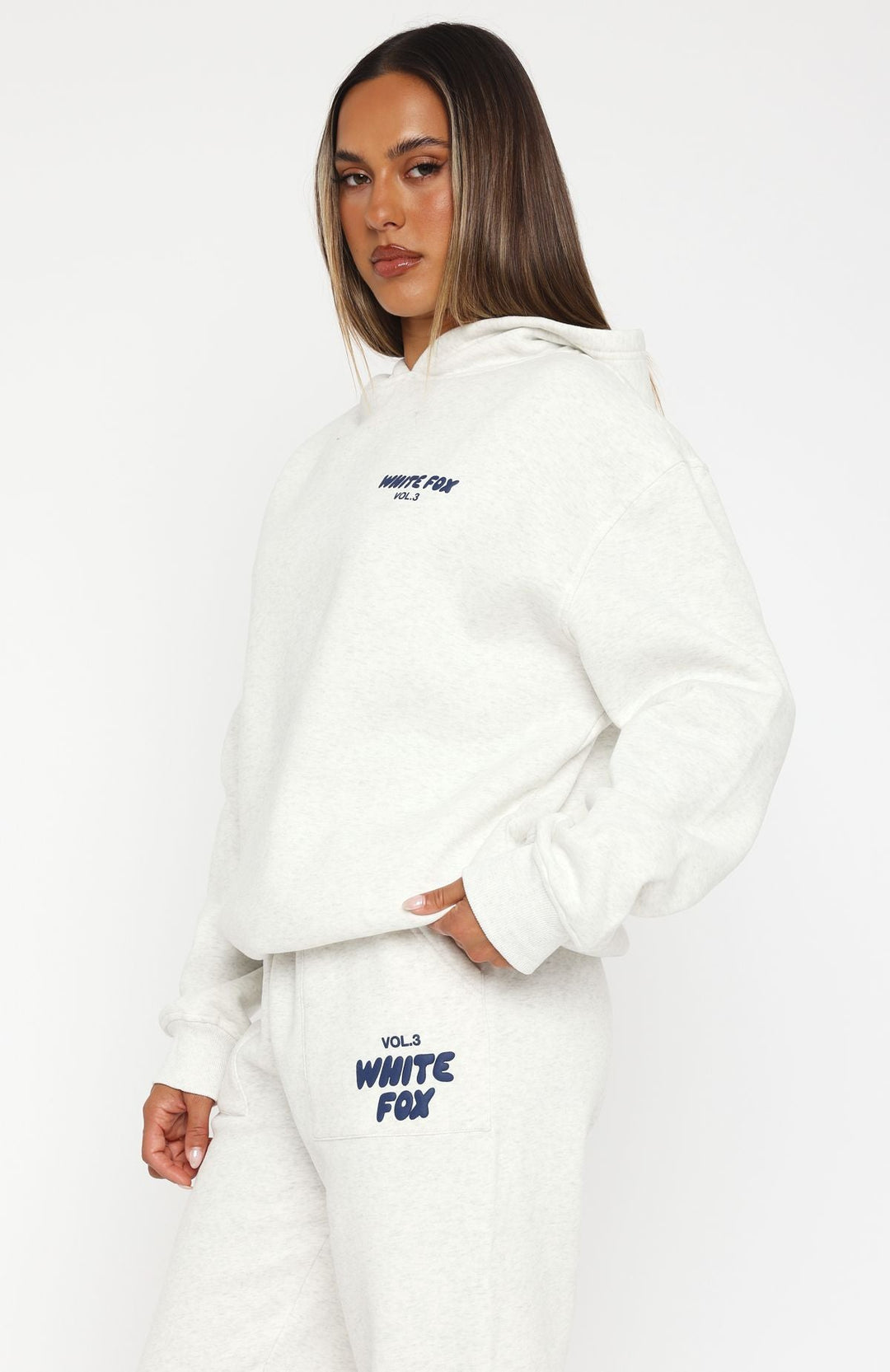 Glamcroft Outerwear Oversized Hoodie with Ribbed Cuffs and Hem