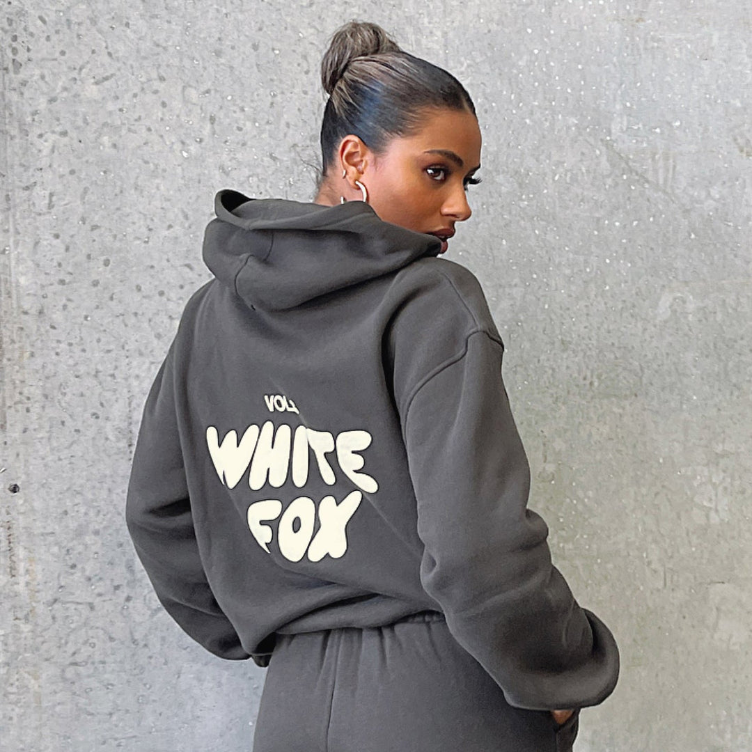 Glamcroft Outerwear Oversized Hoodie with Ribbed Cuffs & Hem