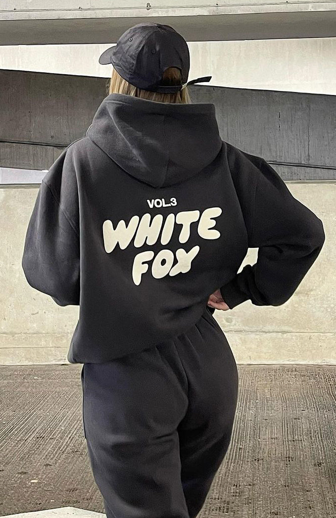 Glamcroft Outerwear Oversized Hoodie with Ribbed Cuffs & Hem