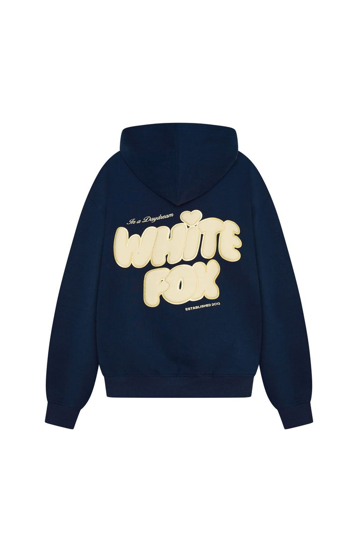 Glamcroft Outerwear Oversized Hoodie with Front Pocket Navy