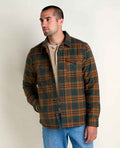 Glamcroft Layer Laurel Pattern Shirt Jacket with Insulation