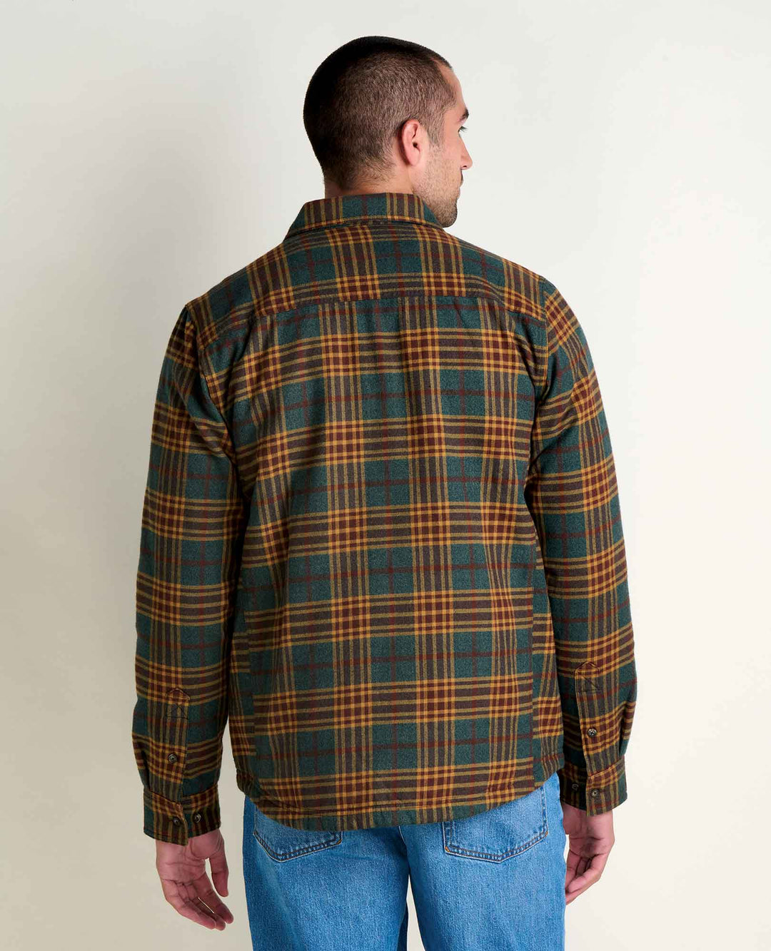 Glamcroft Layer Laurel Pattern Shirt Jacket with Insulation