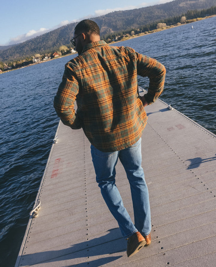 Glamcroft Layer Laurel Pattern Shirt Jacket with Insulation