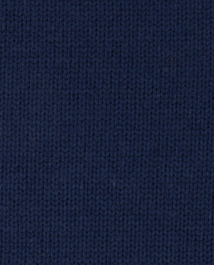 Glamcroft Men's Sweater in True Navy, Itch-Free Knit