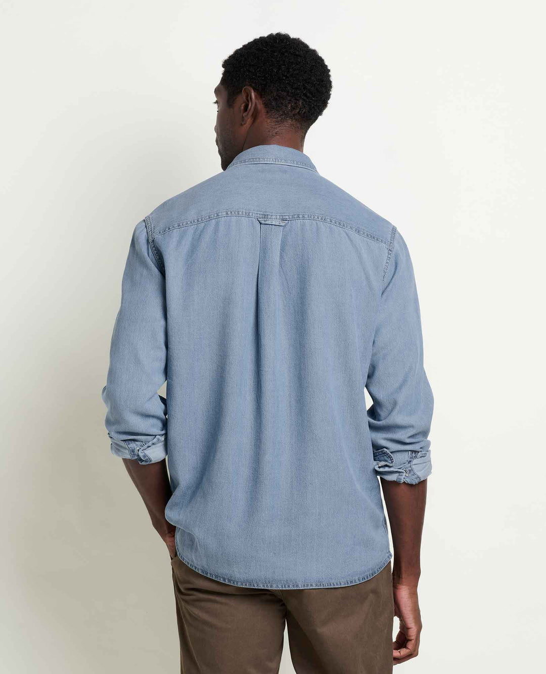Glamcroft Woven Shirt in Bar Harbor – Soft Denim, Lightweight, Sizes S-XXL