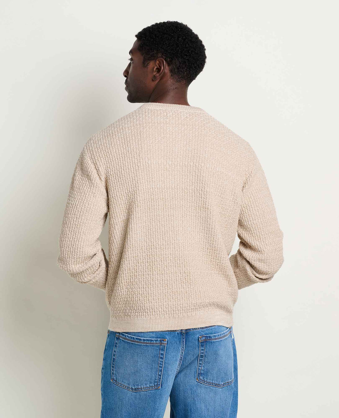 Glamcroft Sweater Dust Color Relaxed Fit Organic Cotton Blend