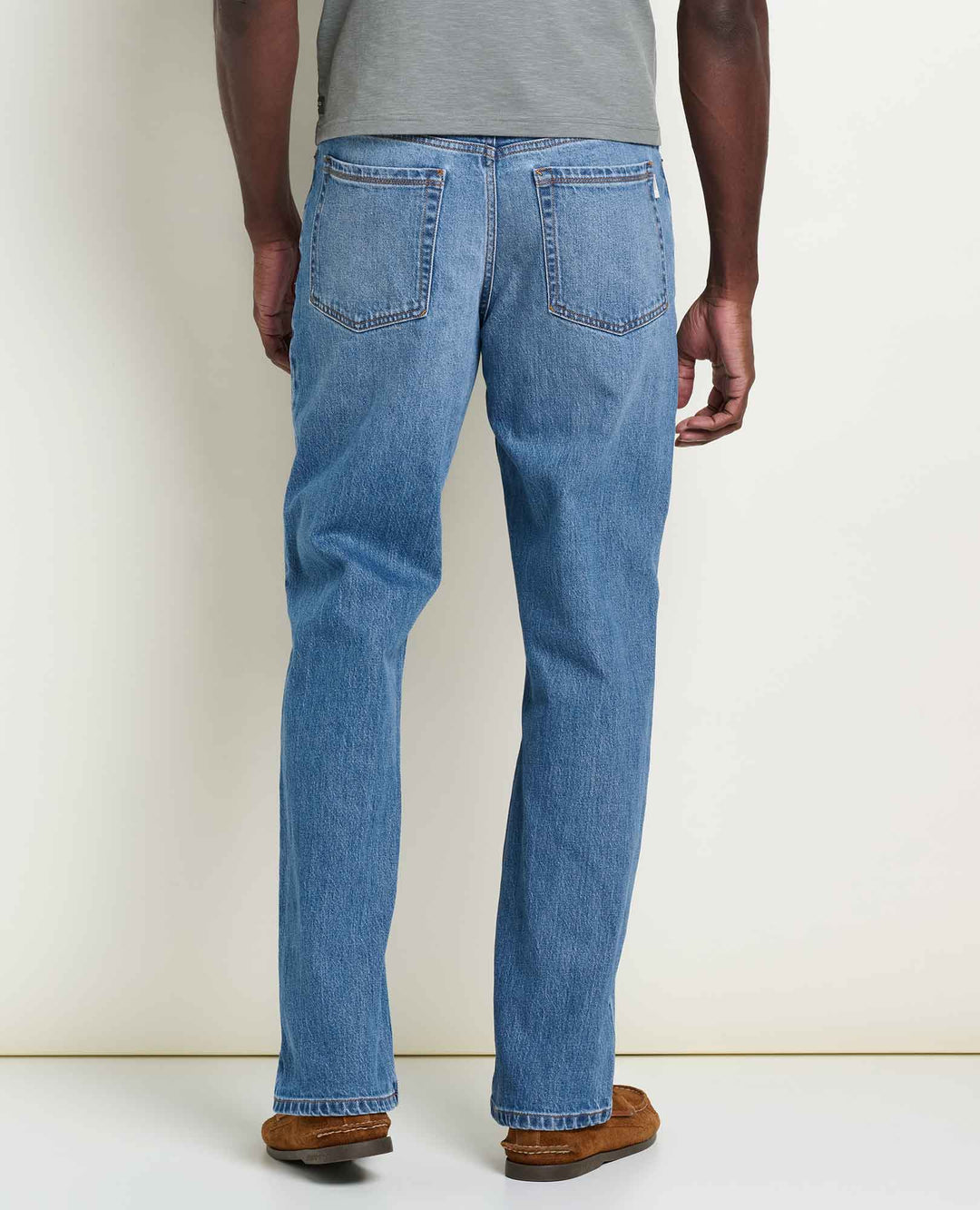 Glamcroft Men's Slim Blue Jeans in Tahoe with FlexForm Waistband
