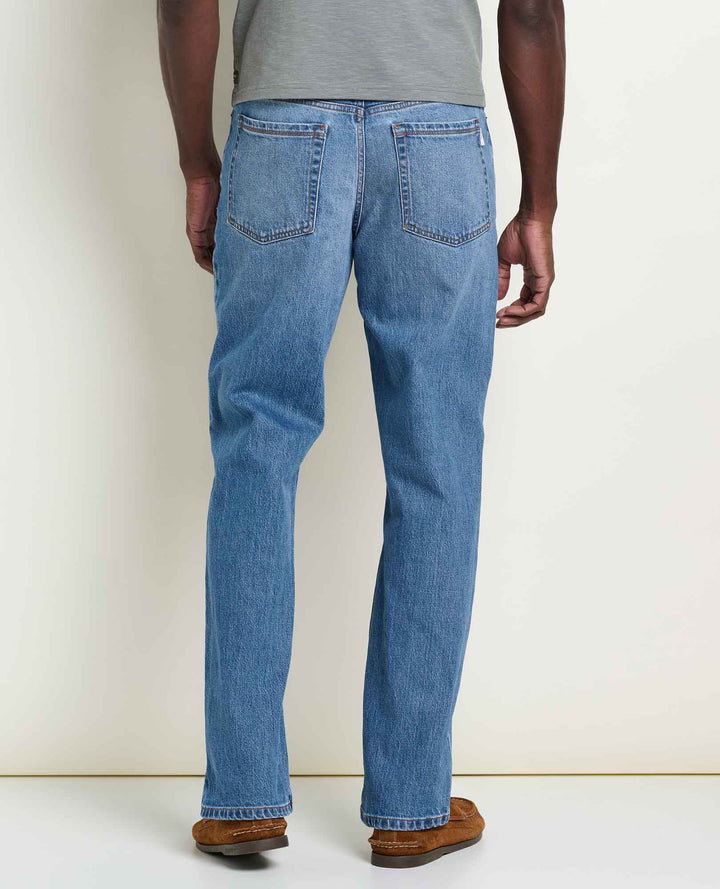 Glamcroft Men's Slim Blue Jeans in Tahoe with FlexForm Waistband