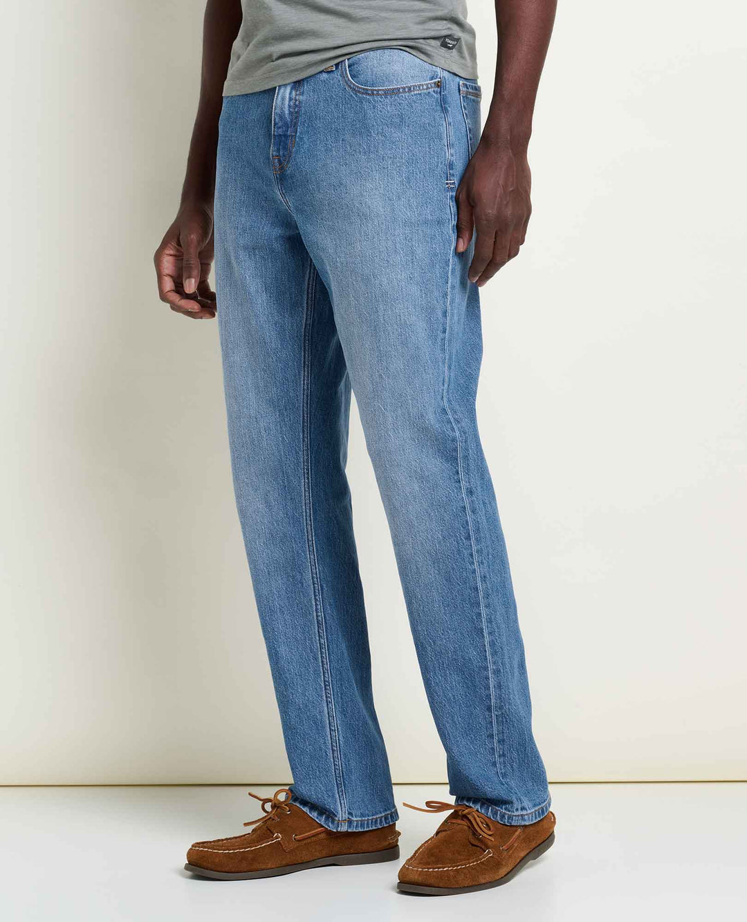 Glamcroft Men's Slim Blue Jeans in Tahoe with FlexForm Waistband