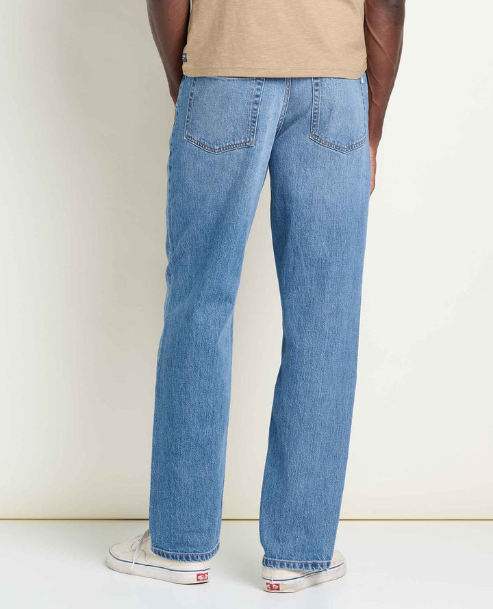 Glamcroft Men's Straight Blue Jeans with FlexForm Waistband