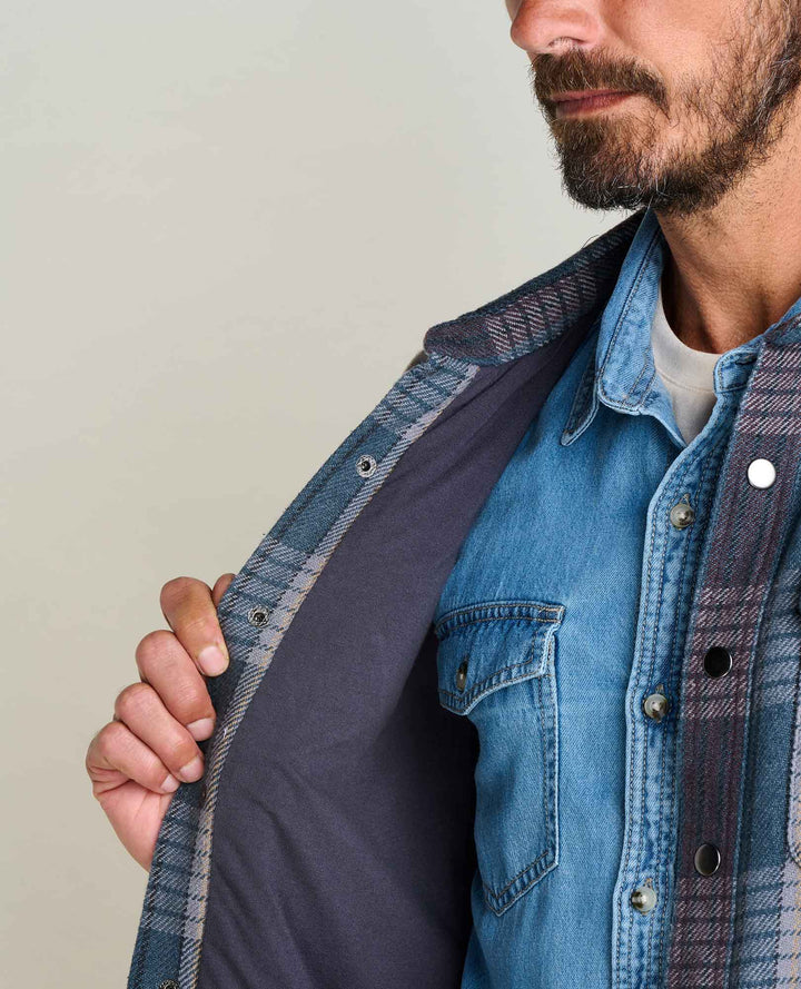 Glamcroft Layer Shirt Jacket Midnight Pattern Sizes S-XXL