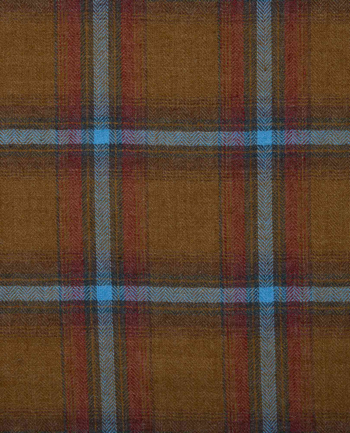 Glamcroft Woven Shirt Honey Brown Pattern Sizes S-XXL