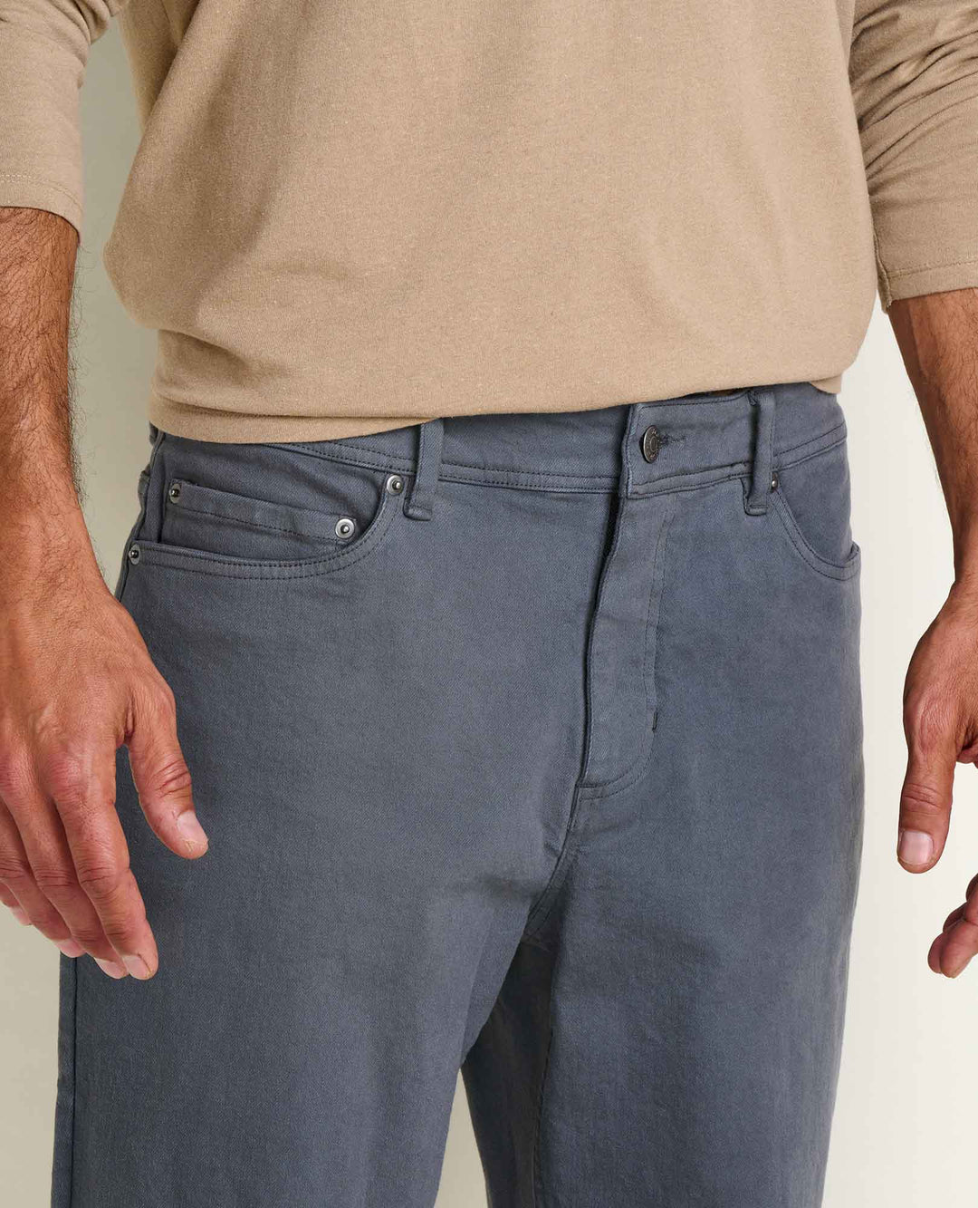 Glamcroft Men's Straight Jean in Iron, Comfortable Fit