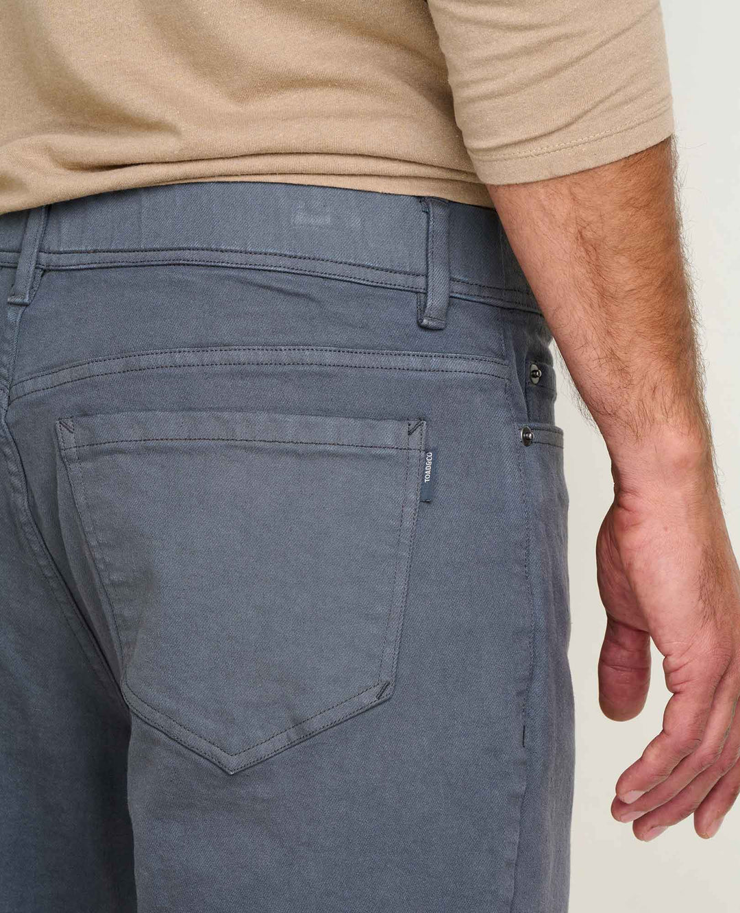 Glamcroft Men's Straight Jean in Iron, Comfortable Fit