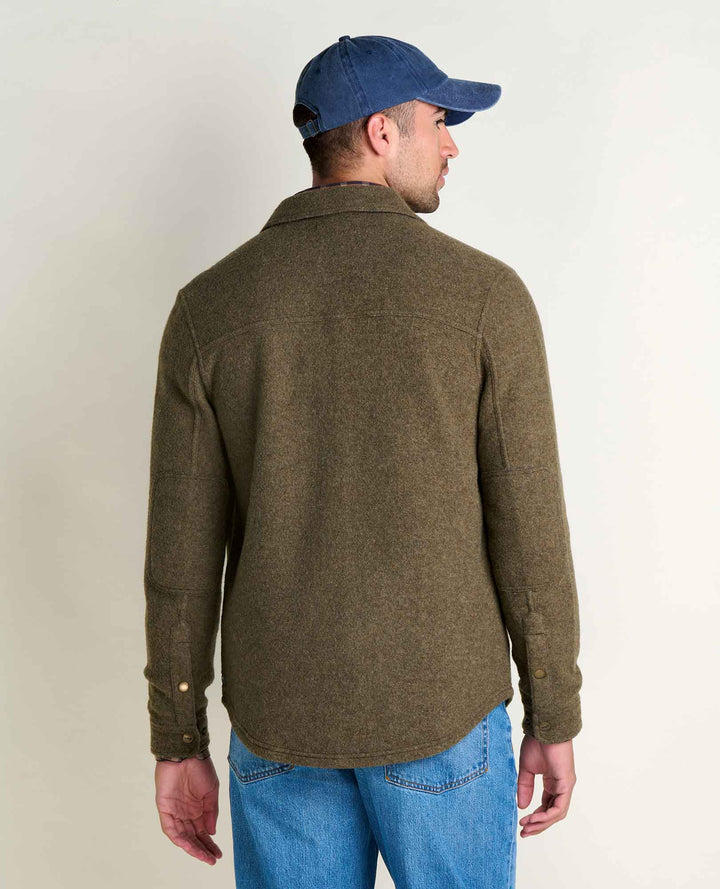 Glamcroft Layer Non-Mulesed Wool Shirt Jacket in Jeep