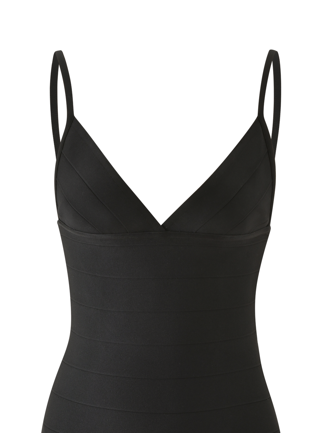 Glamcroft Mini Dress Black Bodycon with Adjustable Straps