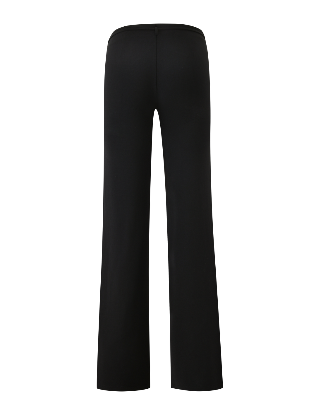 Glamcroft Pants Black Mid-Low Rise Wide Leg with Belt