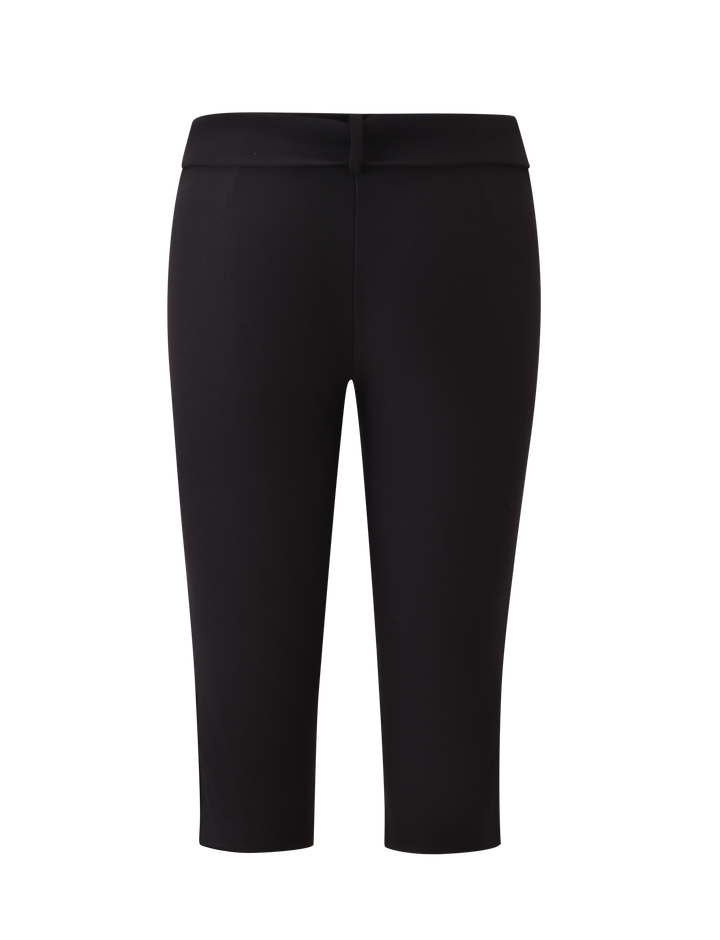 Glamcroft Capri Pants with Removable Waist Tie in Black