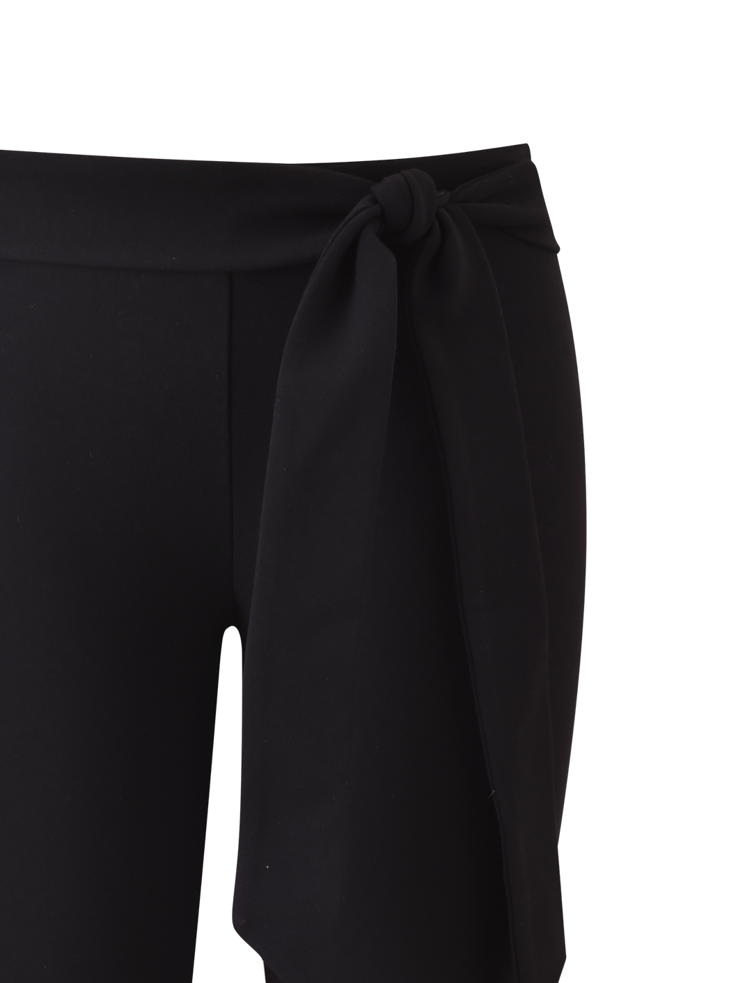 Glamcroft Capri Pants with Removable Waist Tie in Black