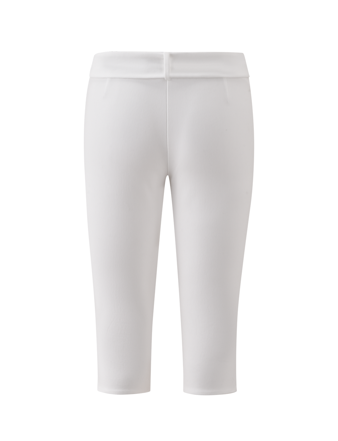 Glamcroft White Capri Pants with Removable Waist Tie