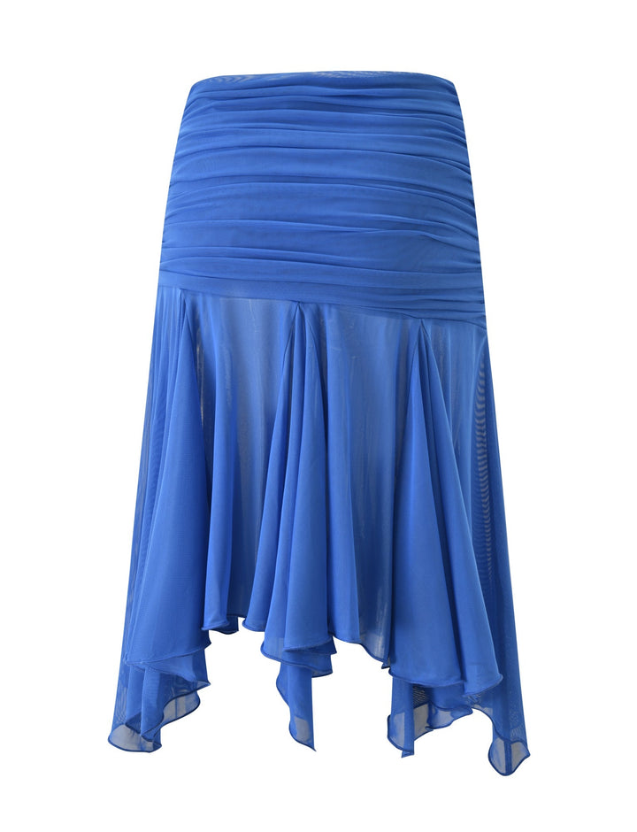 CLEA MIDI SKIRT - COBALT