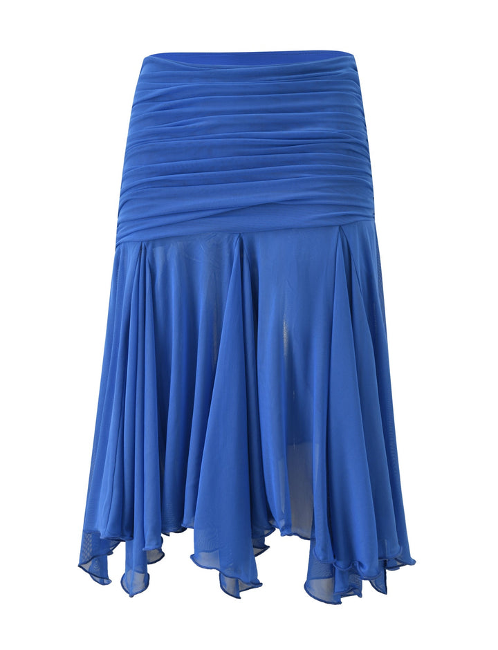 CLEA MIDI SKIRT - COBALT