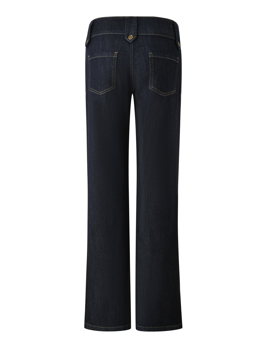 Glamcroft Denim Pants Dark Wash Flared Leg Low Rise