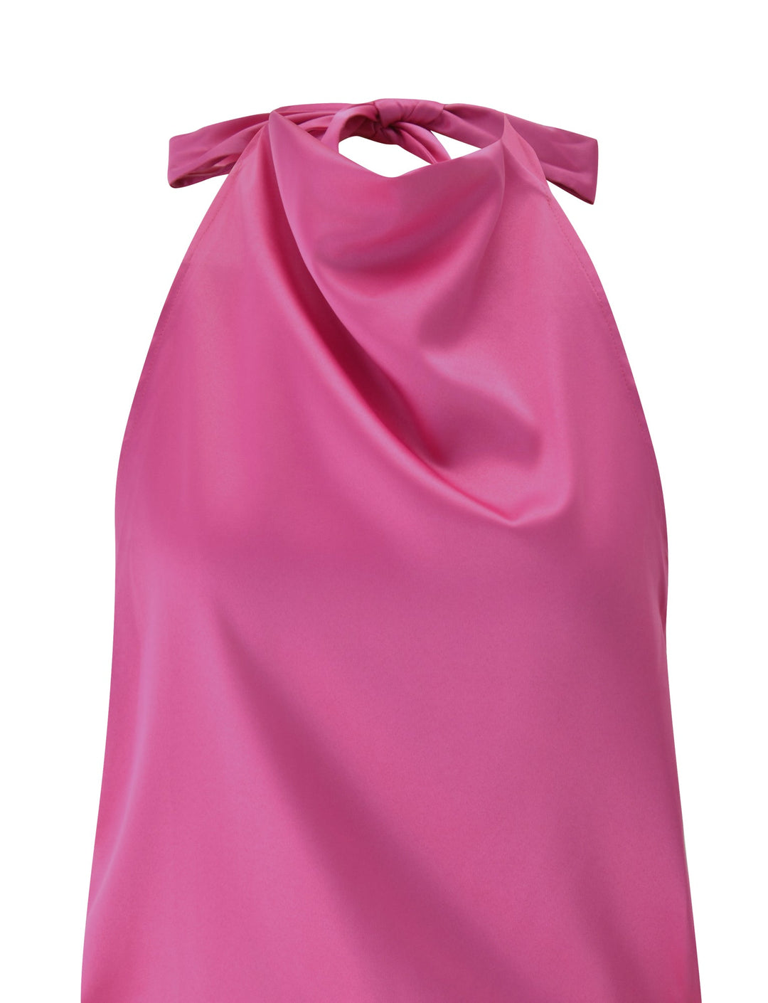 Glamcroft Mini Dress with Tri-Colour Cowl Neck in Wild Berry