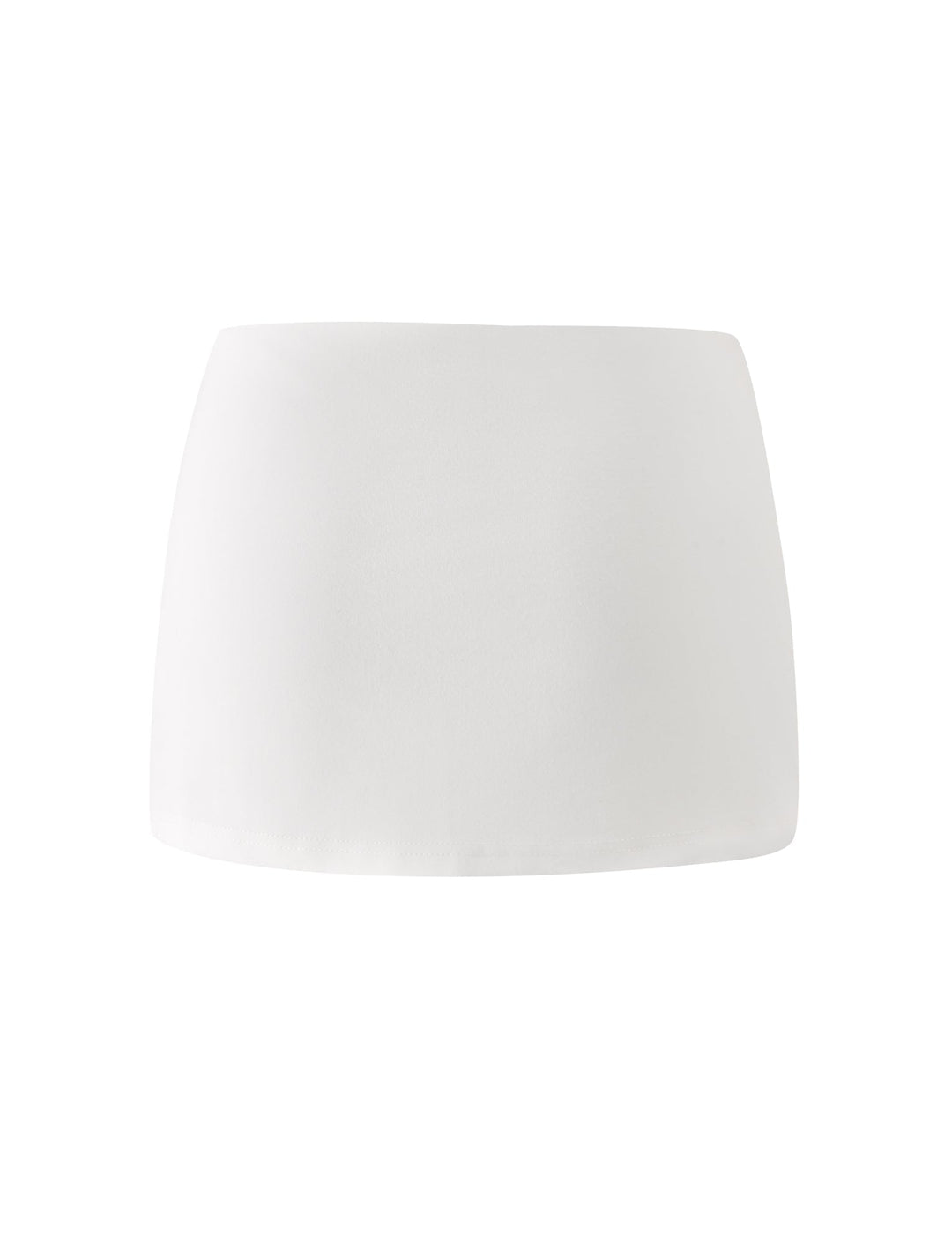 Glamcroft White Mini Skort with Hidden Lining Shorts