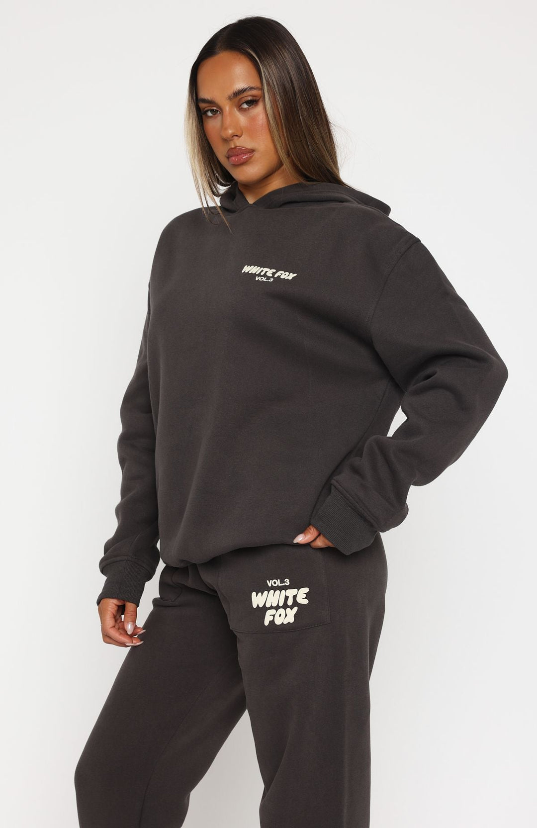 Glamcroft Outerwear Oversized Hoodie with Ribbed Cuffs & Hem