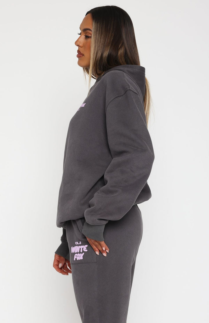 Glamcroft Outerwear Oversized Hoodie with Puff Print Logo