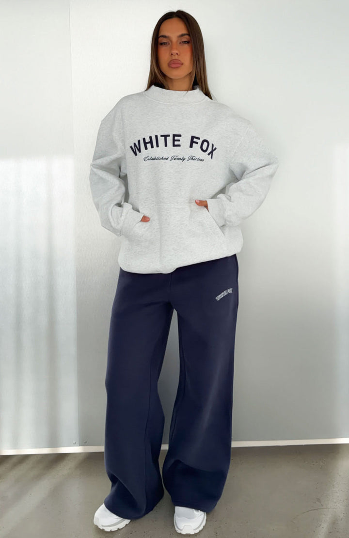 Glamcroft Outerwear Mock Neck Sweater with Front Pocket