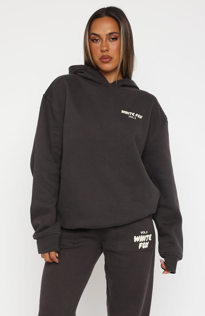 Glamcroft Outerwear Oversized Hoodie with Ribbed Cuffs & Hem