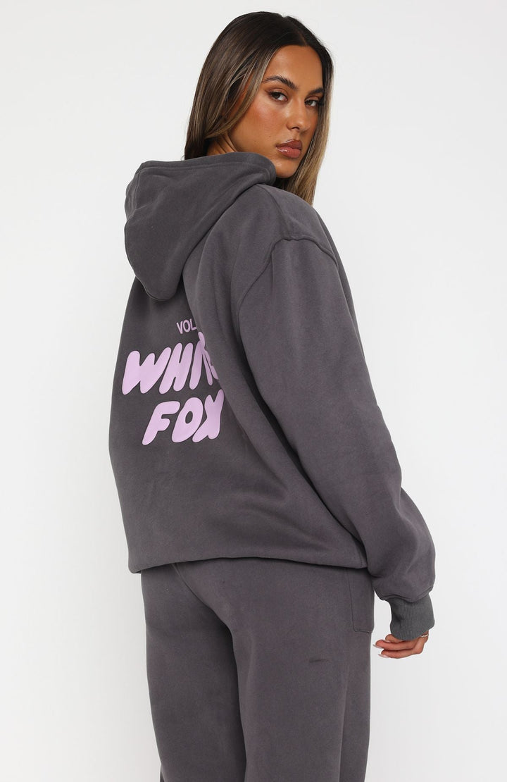Glamcroft Outerwear Oversized Hoodie with Puff Print Logo