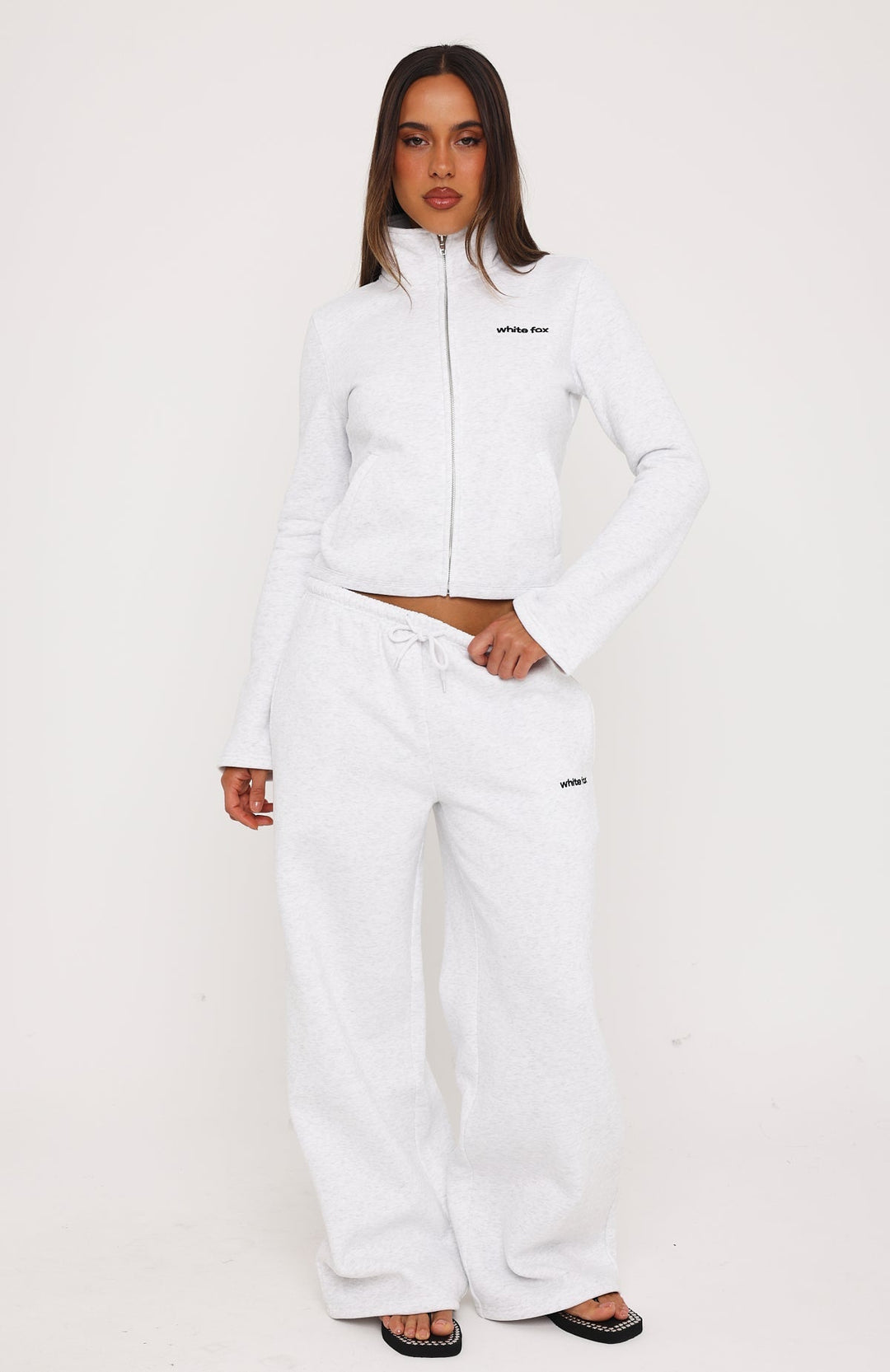 Glamcroft Wide Leg Sweatpants with Drawstring and Pockets