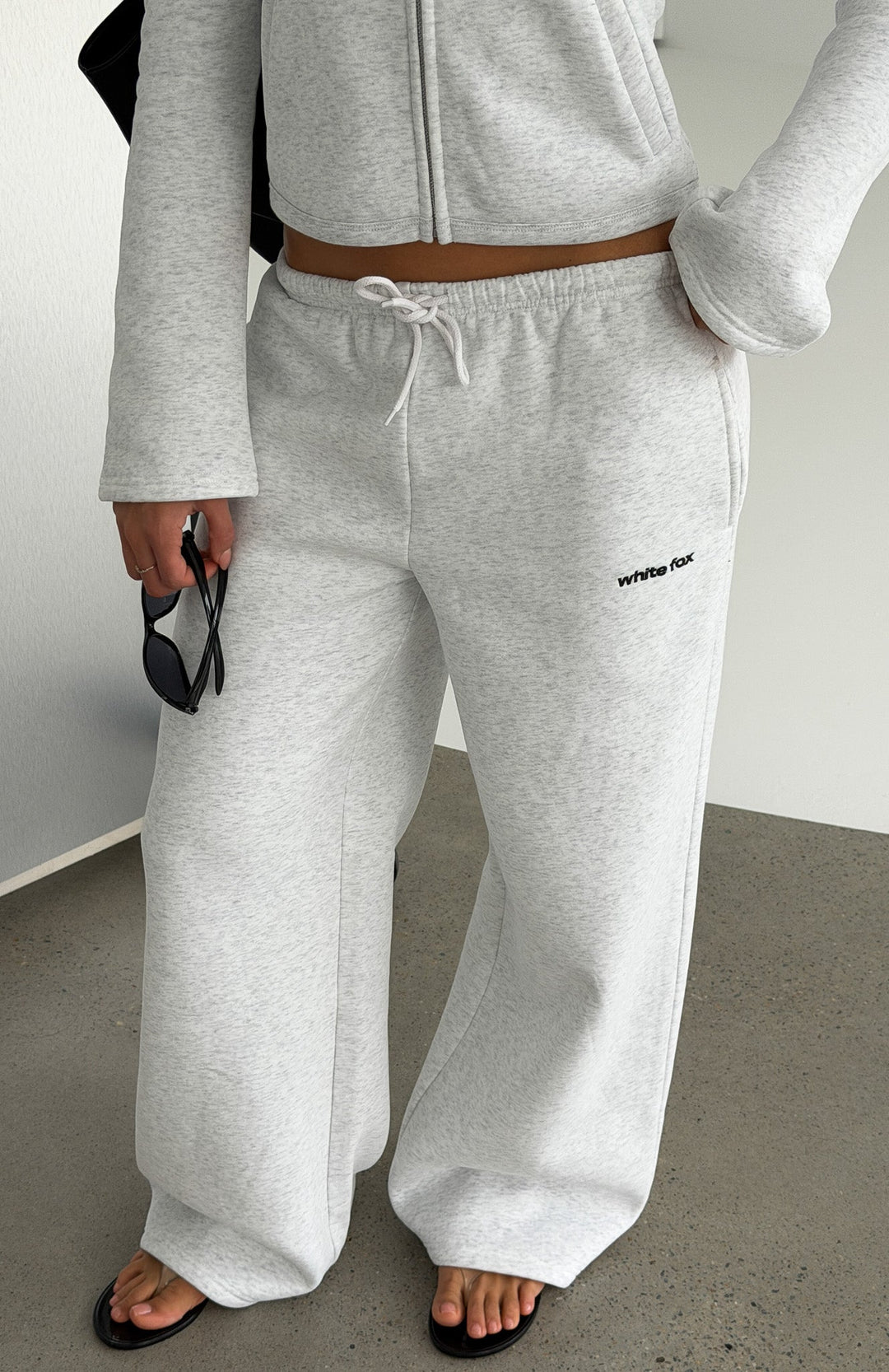 Glamcroft Wide Leg Sweatpants with Drawstring and Pockets