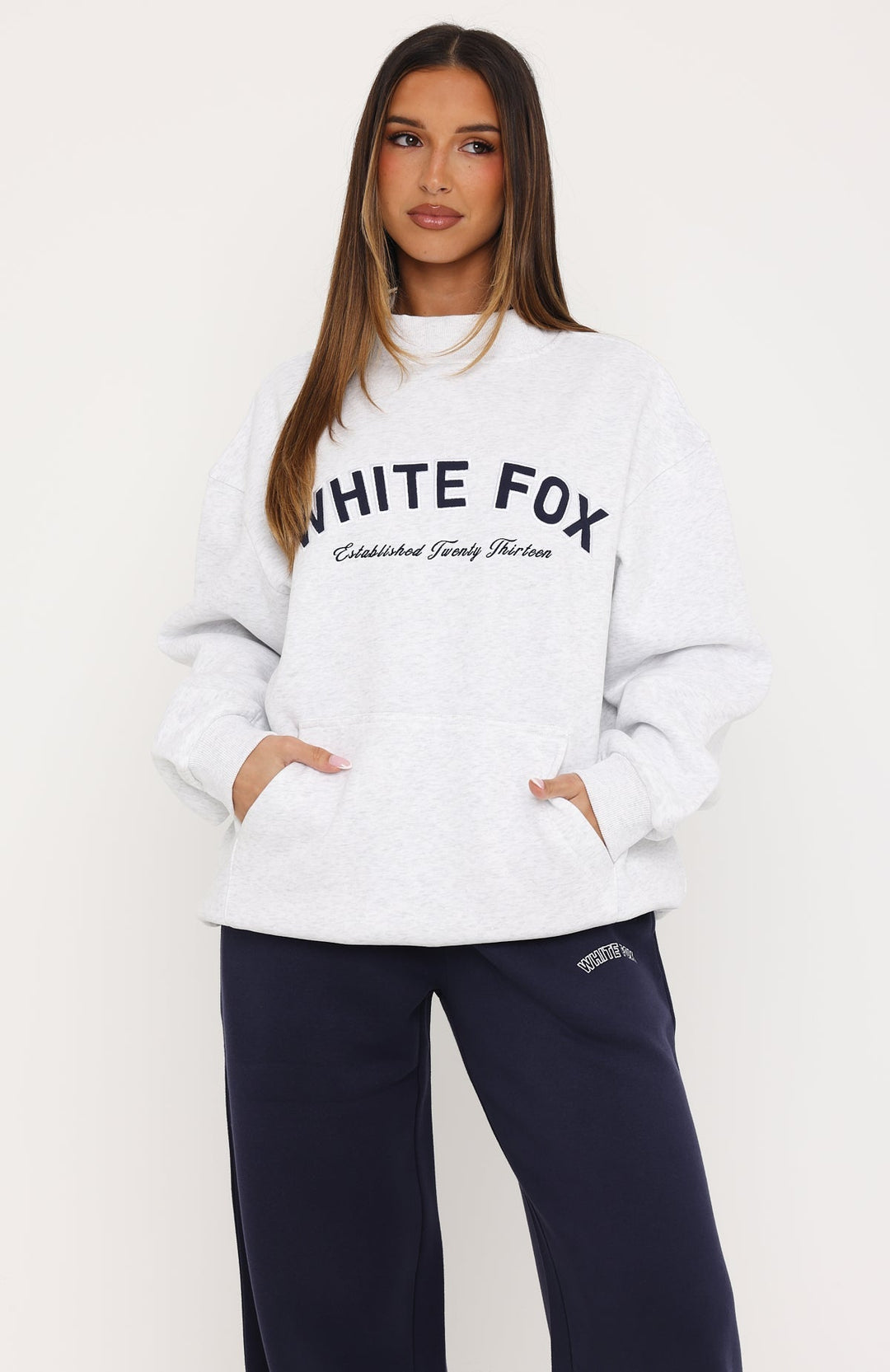 Glamcroft Outerwear Mock Neck Sweater with Front Pocket