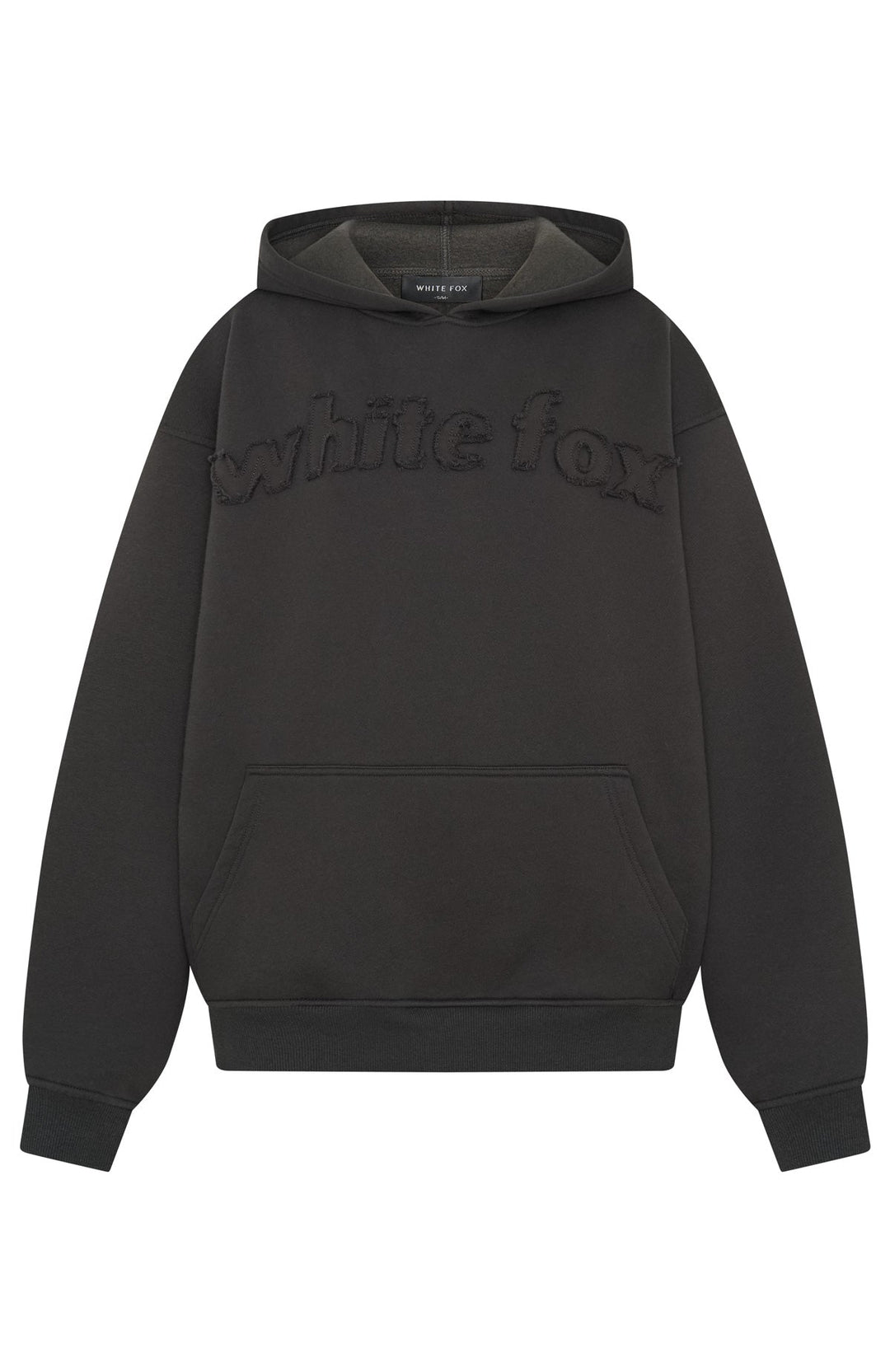 Glamcroft Oversized Hoodie with Hood and Front Pocket in Charcoal