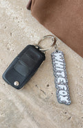 Glamcroft Keychain Leopard Rubber Design with Puff Print Logo