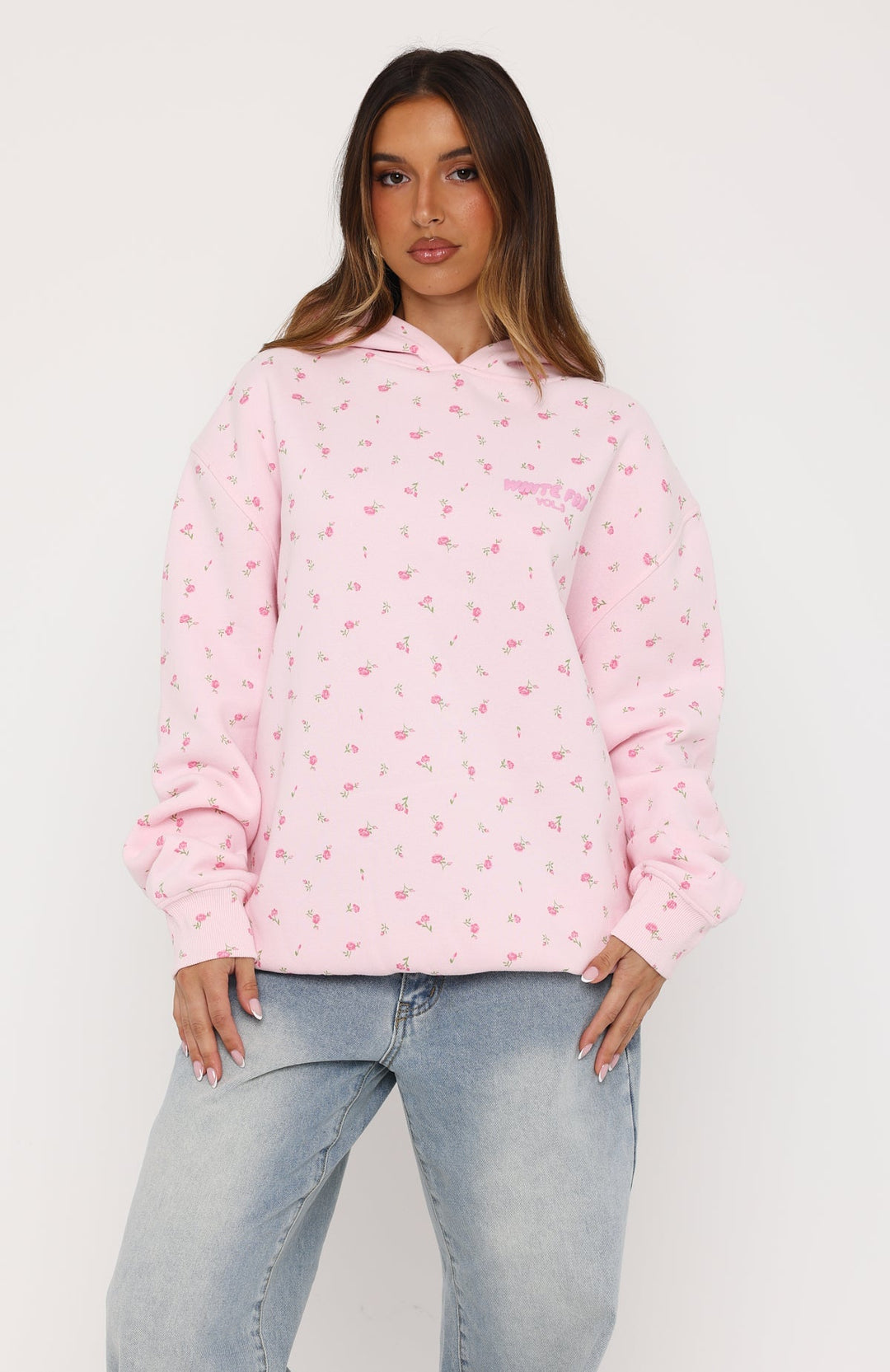 Glamcroft Oversized Hoodie with Puff Print Design