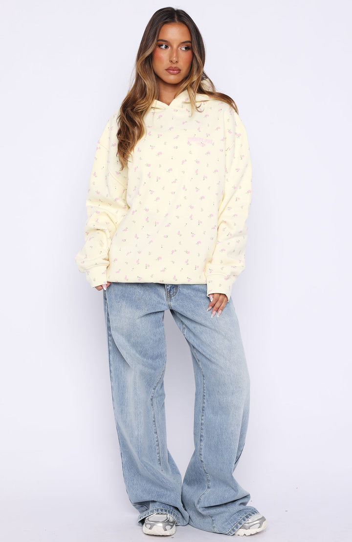 Glamcroft Oversized Hoodie with Puff Print Detail