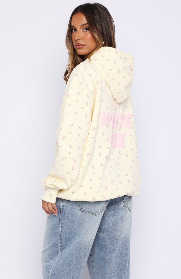 Glamcroft Oversized Hoodie with Puff Print Detail