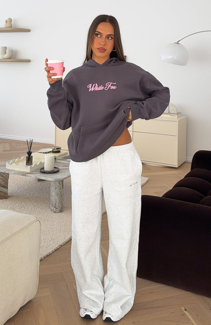 Glamcroft Outerwear Oversized Hoodie with Ribbed Cuffs & Pocket